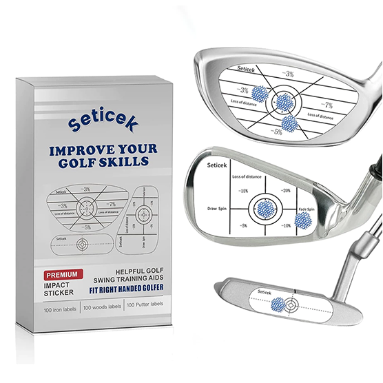 Seticek Golf Impact Tape – 300 Stickers for Woods, Irons & Putters