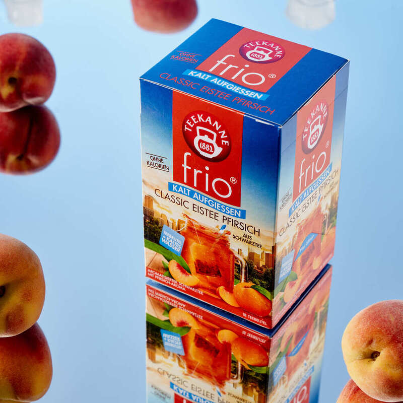 【TEEKANNE】Frio Flavored Black Tea-Peach  (2.5g x 18bags/box) , , large