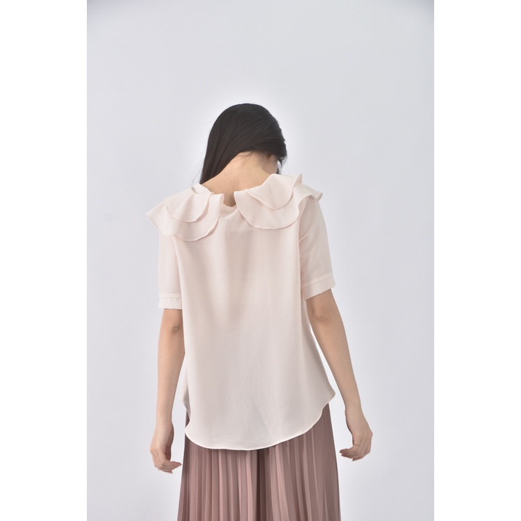 (S) girl is氣質粉色短袖上衣二手衣, , large