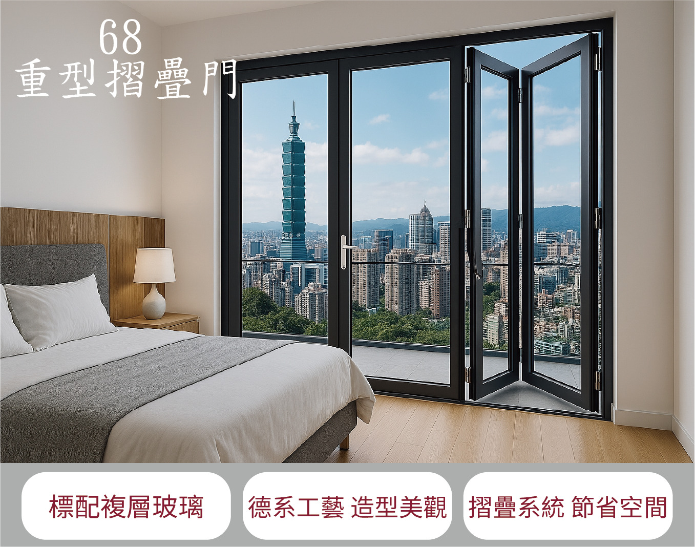 [KUSUN] Folding  Window & Door  68 System, , large