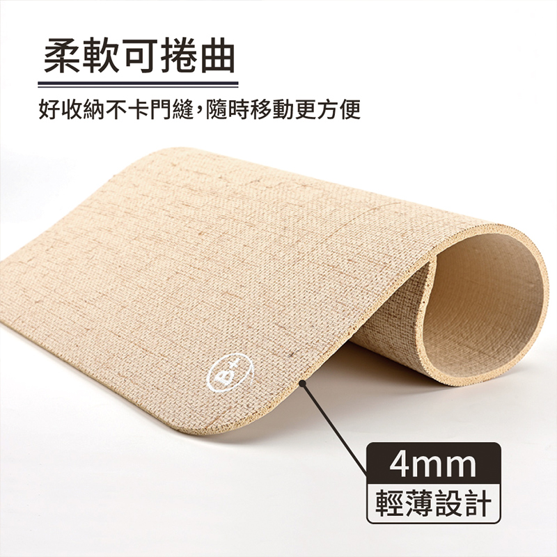 【Monster】 B+ Multi-Purpose Anti-Slip Mat – Linen Series (60x40cm) – Linen Purple, , large