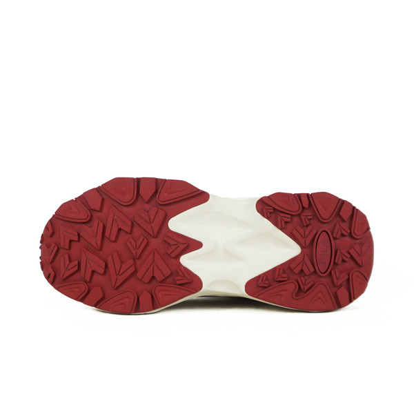 Kixpress-Fila Clunky Sneaker 女 運動休閒鞋 經典厚底 老爹鞋 米白 紅 [5-J939Y-122], , large