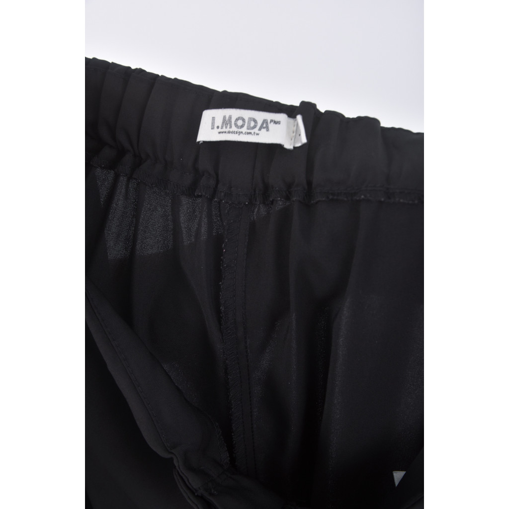 (XL) ob style高腰質感黑色長褲二手衣, , large