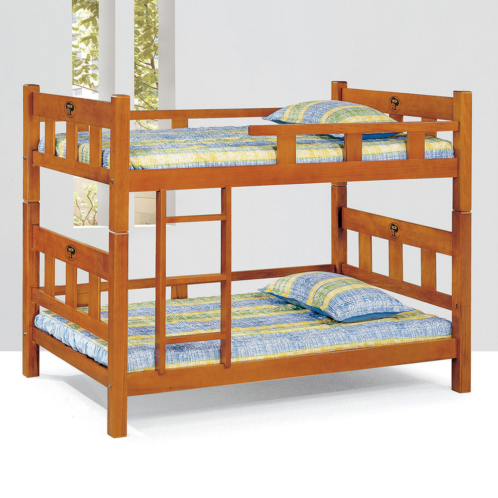 【唯熙傢俱】妮可柚木色3.5尺雙層床, , large