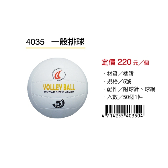 成功SUCCESS 一般排球 4035