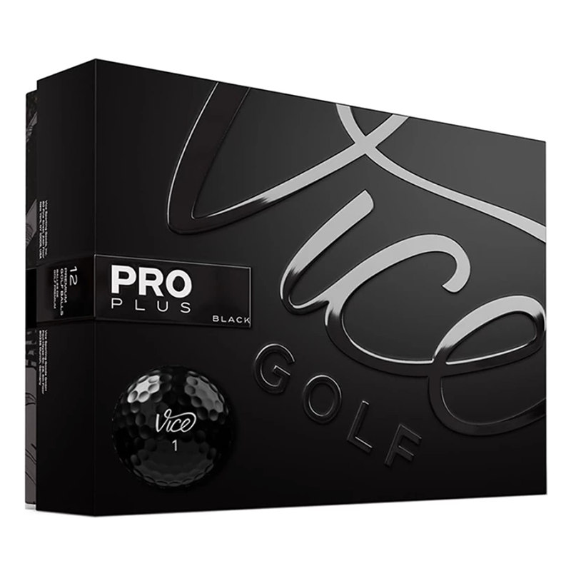 VICE PRO PLUS 高爾夫球 12入/盒 四層球 黑色, , large
