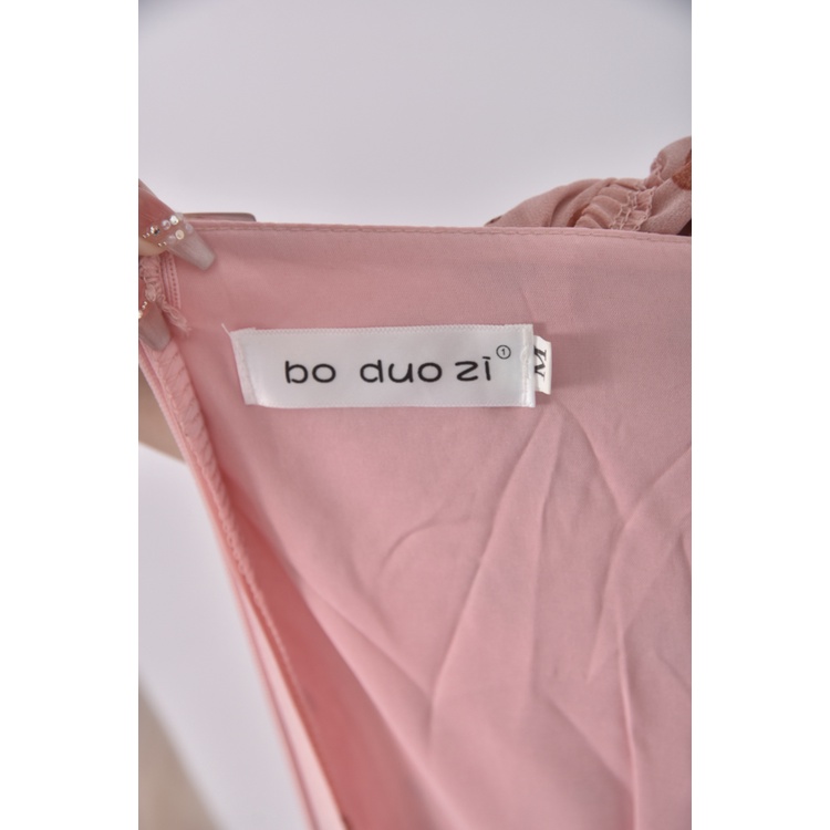 (S) ba duo zi質感點點粉色洋裝二手衣, , large