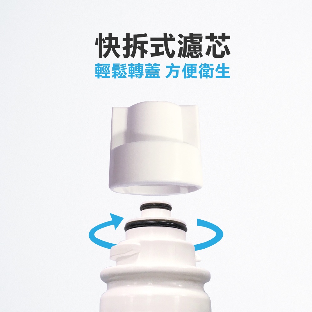 【麗水生活】快拆式麥飯石濾心 礦物質 活礦 後置濾心 第六道 過濾器 淨水器 飲水機, , large