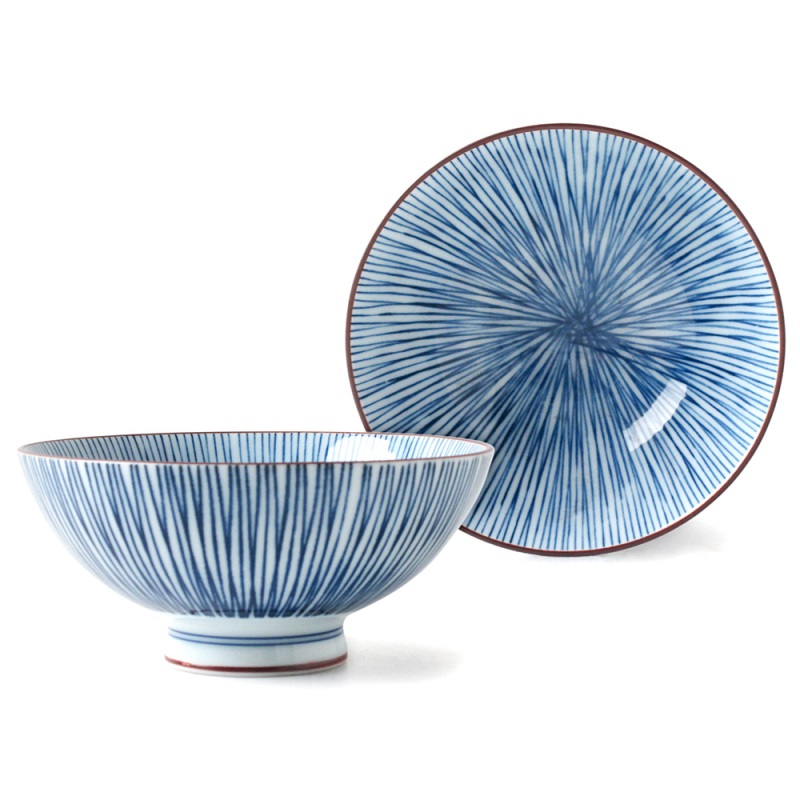 [豐名日本餐具] 4.0"雙中碗 十草 / C04RB5-3