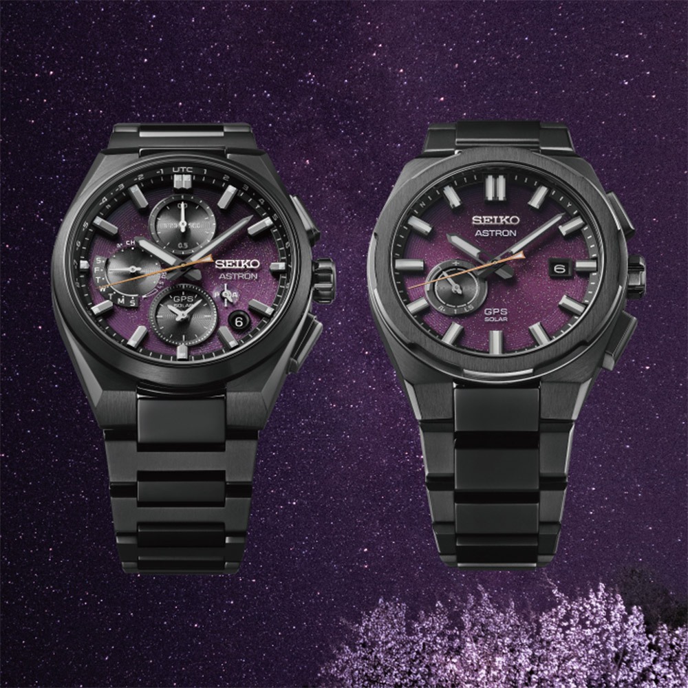 SEIKO精工 Astron 限量夜櫻 GPS衛星定位 鈦金屬太陽能手錶SSJ029J1/3X62-0AG0SD, , large