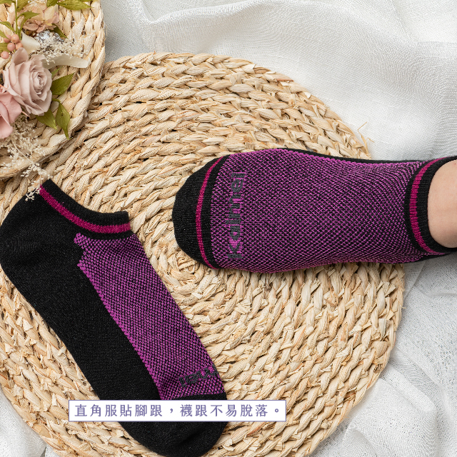 [Kaimei Cotton Industry] 6 pairs set, peach color, MIT made in Taiwan, Kaimei exclusive pure cotton right-angle air cushion sports socks, breathable and comfortable, 3 colors available, , large