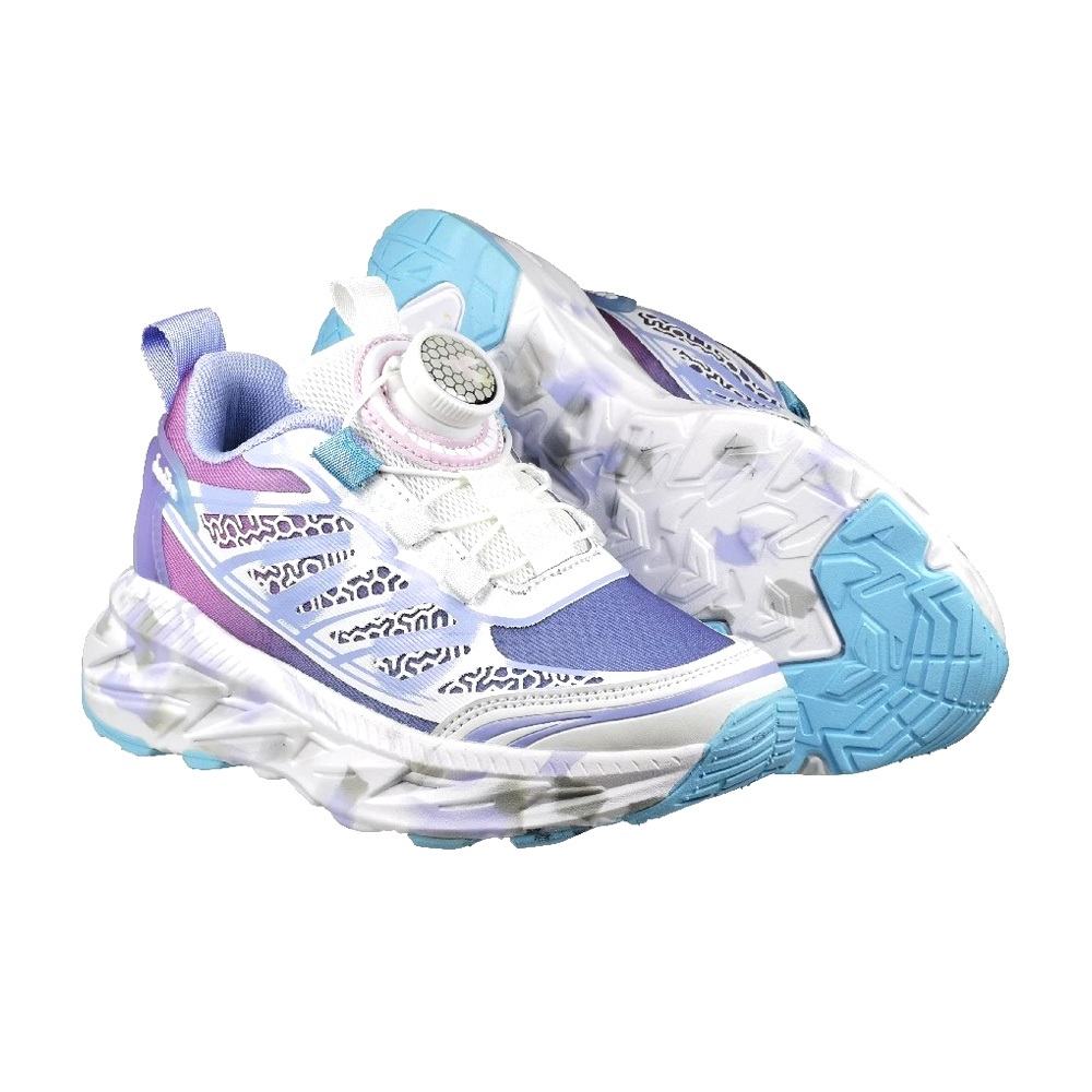 DIADORA迪亞多那 兒童輕量慢跑鞋 童運動鞋 童鞋 旋鈕式鞋帶 透氣 保護後跟 吸震 減壓 抗菌 除臭 黑紅 藍紫, , large