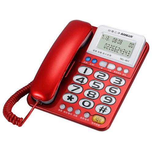 SANLUX 台灣三洋 超大按鍵有線電話 TEL-851, , large