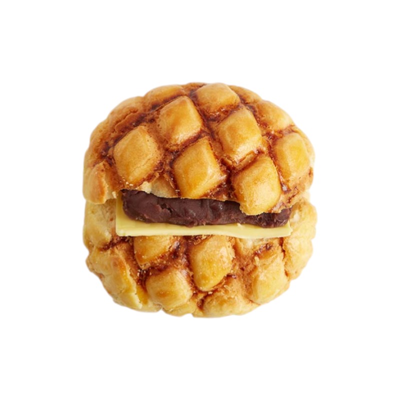 紅豆奶油夾心菠蘿麵包-H, , large