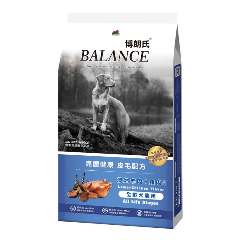 【Balance 博朗氏】全齡犬糧7.5kg-皮毛配方（羊肉＋雞肉）, , large