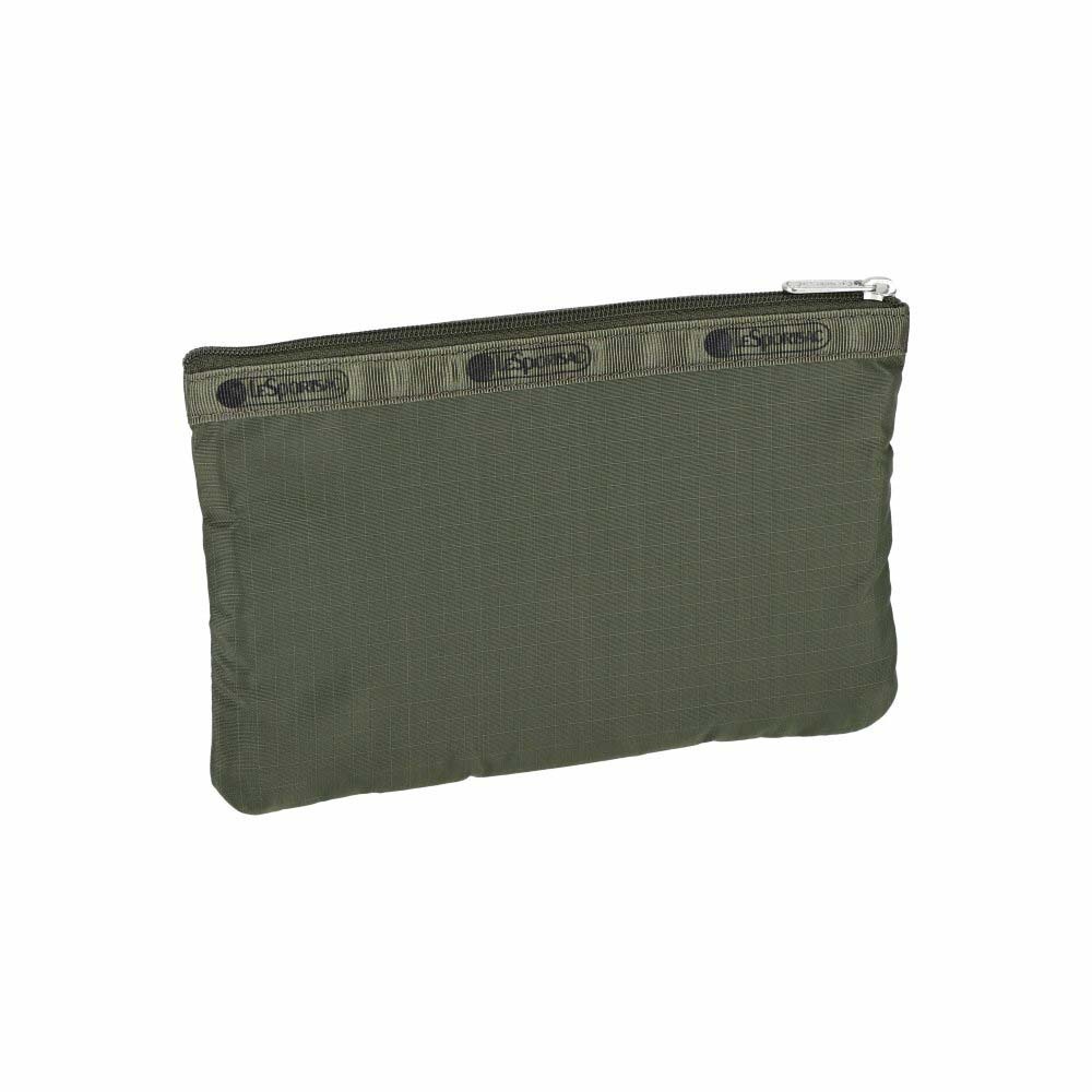 |快速出貨|Lesportsac 3-Zip Cosmetic 三層拉鍊收納化妝包/ 橄欖綠, , large