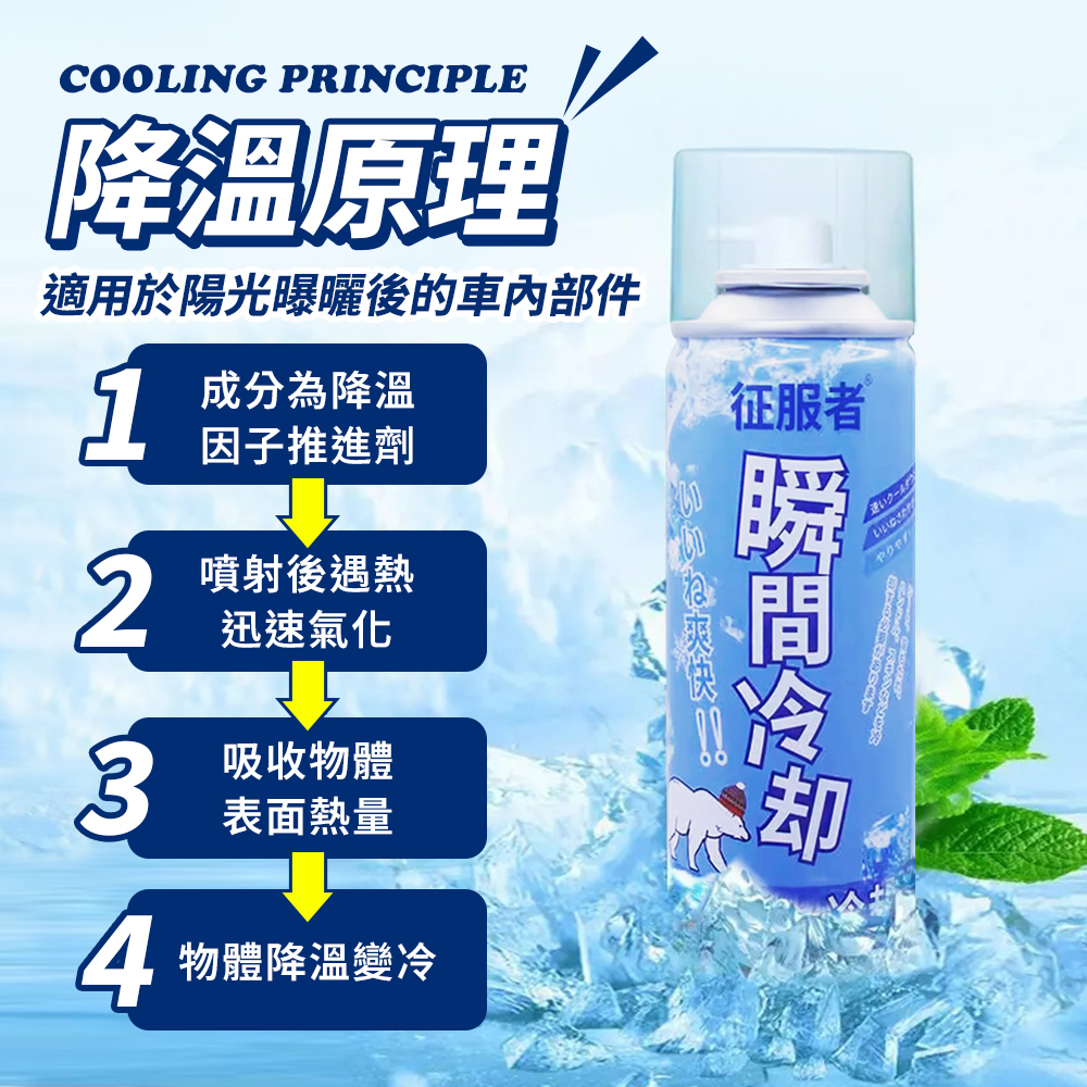 [夢巴黎] 汽車降溫噴霧 涼感噴霧 降溫噴霧 清涼噴霧 冰涼噴霧 急速降溫 降溫 急凍噴霧 寒冰噴霧 速冷劑, , large