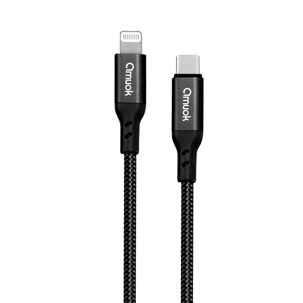 【amuok】3A PD快速充電線 Type-C to Lightning 快充線 蘋果線 數據線 充電線, , large