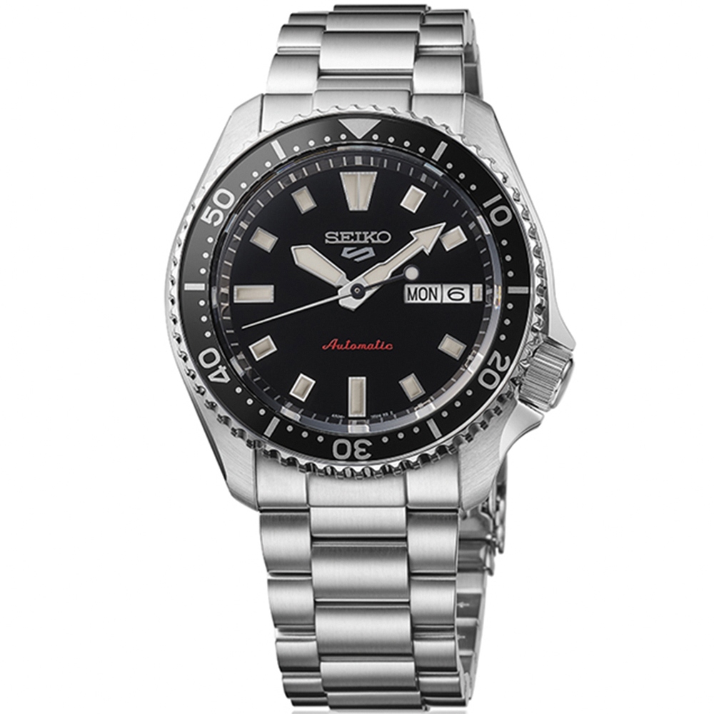 |預售|SEIKO 精工 5 Sports SKX 經典復刻機械錶-銀X黑 SRPL85K1/4R36-17K0D, , large
