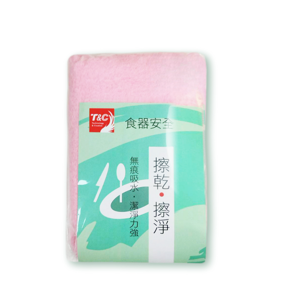 [Taiwan T&C] Kitchen ultra-fine fiber rag pink/3 pieces, , large