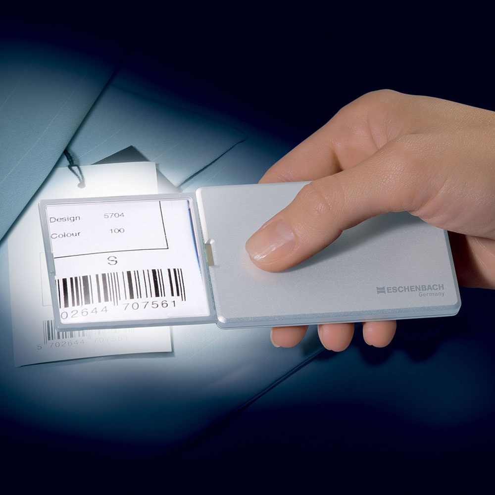 [德國 Eschenbach] 4x/16D/50x45mm 德國製LED攜帶型非球面放大鏡 easyPOCKET 海星藍 152122, , large