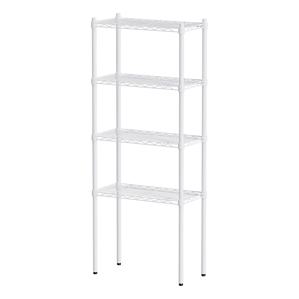 【Y HOUSE】60x30x150cm Lightweight Four-layer Iron Rack Iron Rack Shelf-Painted White, , large
