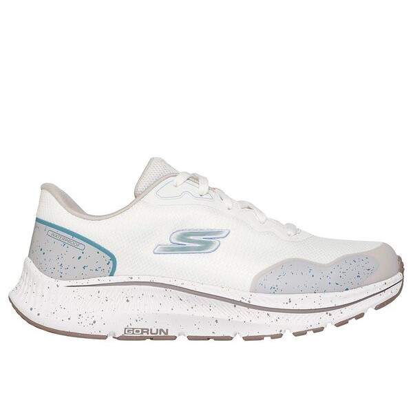 Skechers Go Run Consistent 2.0 女 慢跑鞋 防水 緩衝 白 灰 [128625OFWT], , large