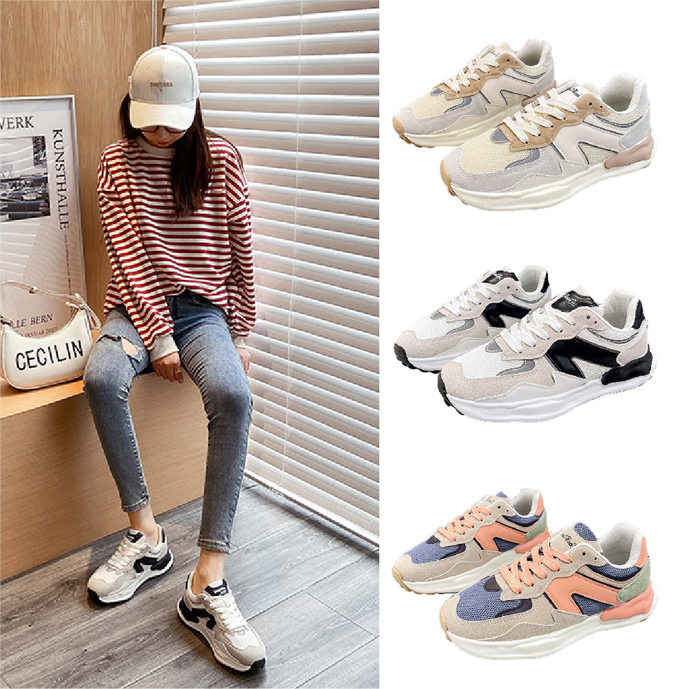 韓版撞色阿甘女運動鞋, , large