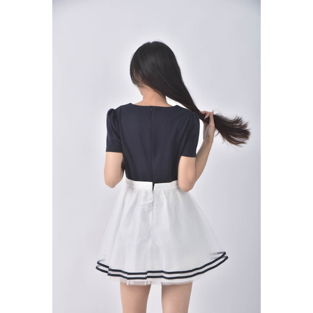 (S) knights bridge棉質英文藍色洋裝二手衣, , large