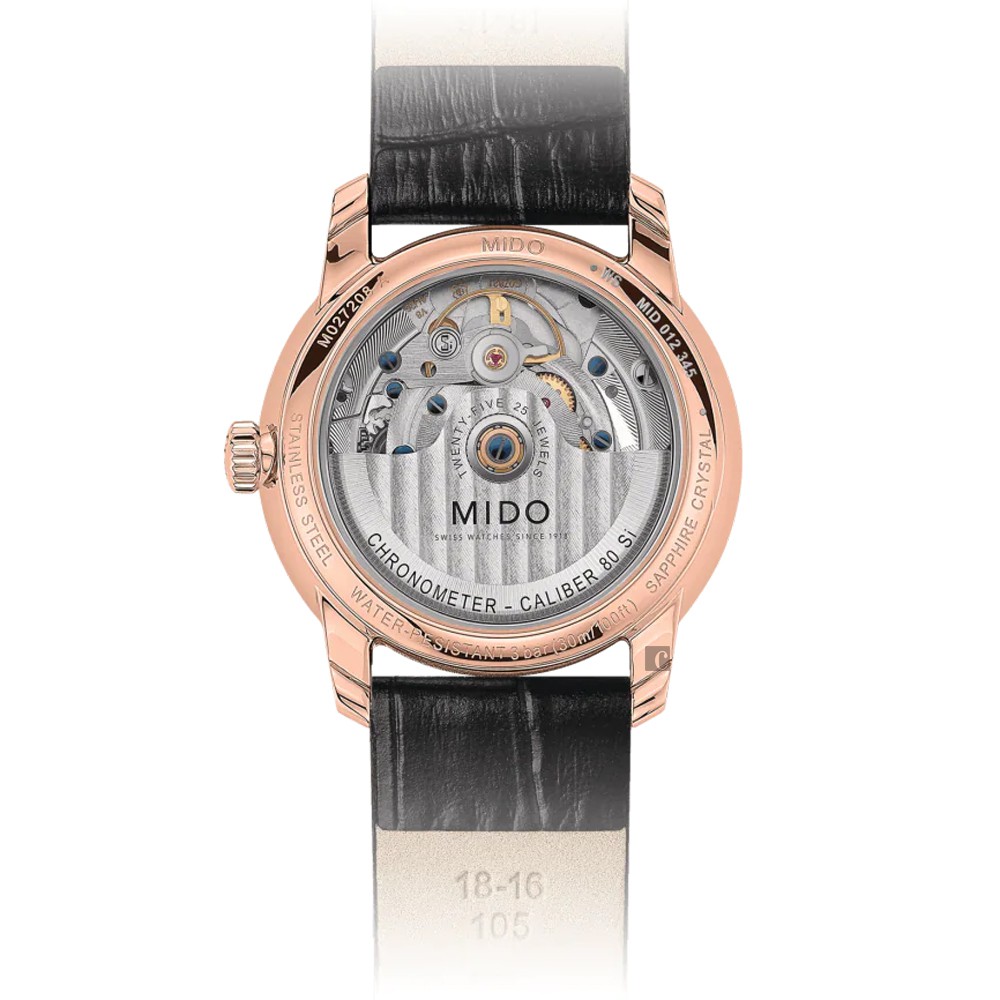 MIDO美度 Baroncelli 永恆系列天文台認證機械女錶-34mm M0272083603600, , large