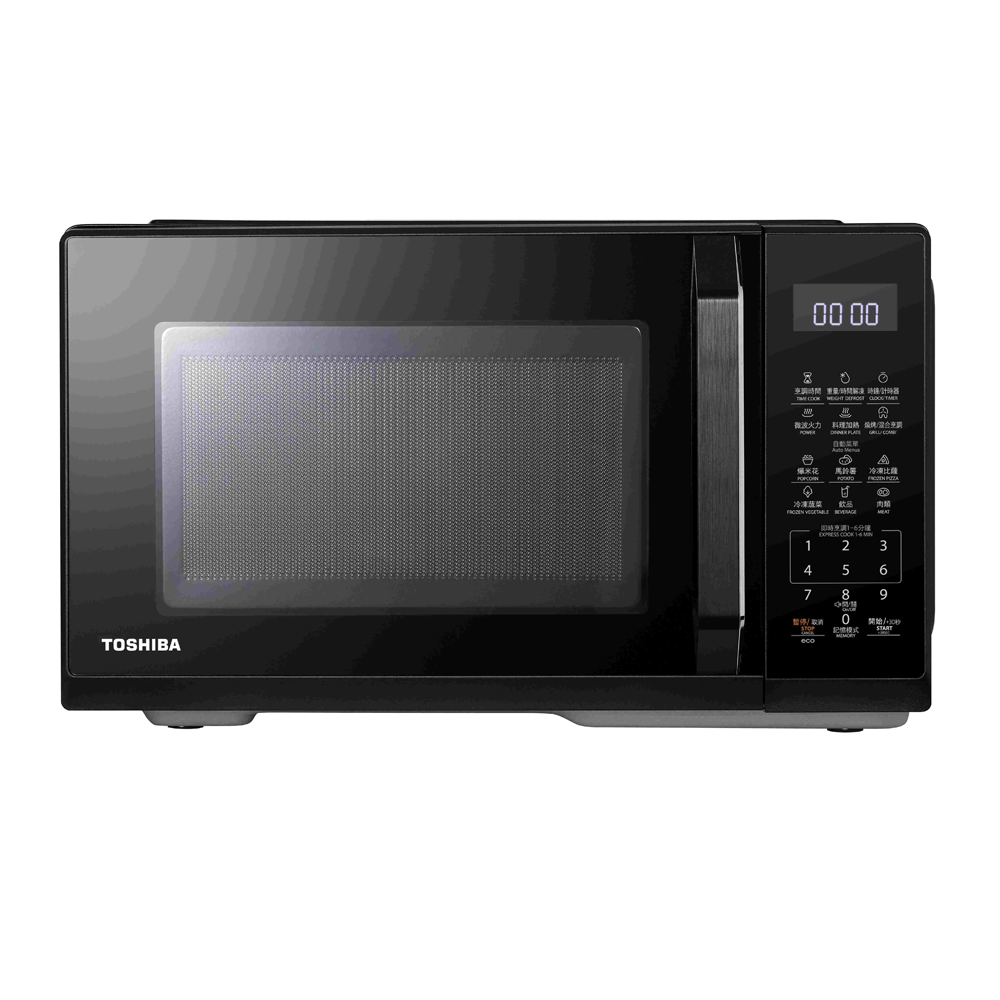 TOSHIBA 25L Microcomputer Grill Microwave Oven MW3-EG25PT(BK), , large