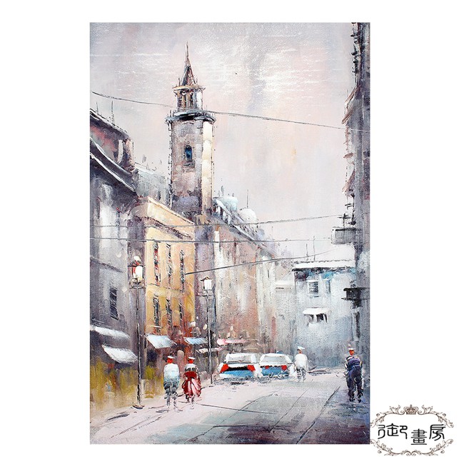 【御畫房】 手繪無框油畫-午后時光 60x90cm, , large