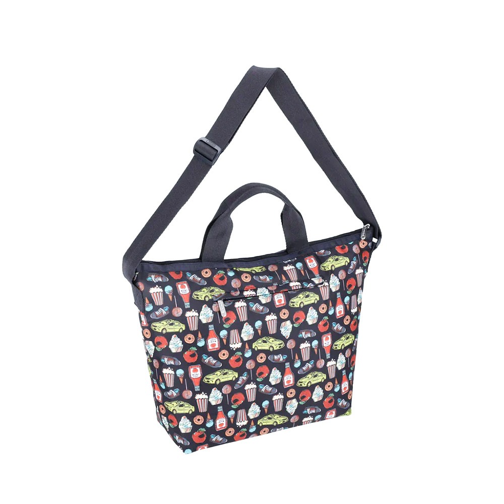 |快速出貨|Lesportsac Deluxe Easy Carry Tote 兩用托特包/ 紐約美食插畫風, , large