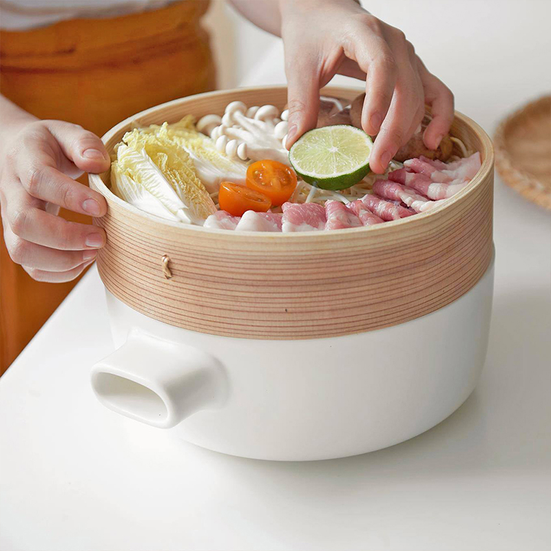 JIA Steamer set, Steamer basket, 24cm, extended heigh, , large