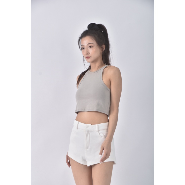 (M) 【安于晴Charlene私服】高腰質感白色短褲二手衣, , large