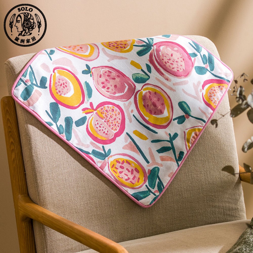 【SOLO Vintage】LCW Home 45x45cm Fruit Printed Pillow Cover Home Decor, , large