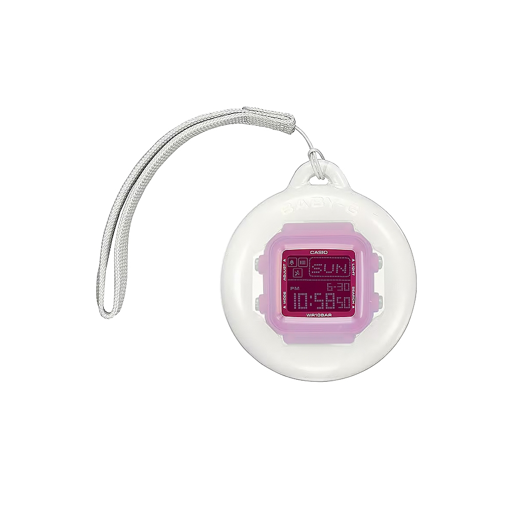 CASIO 卡西歐 BABY-G 30週年 手錶和錶殼吊飾套組 女錶 BGD-10K-4, , large