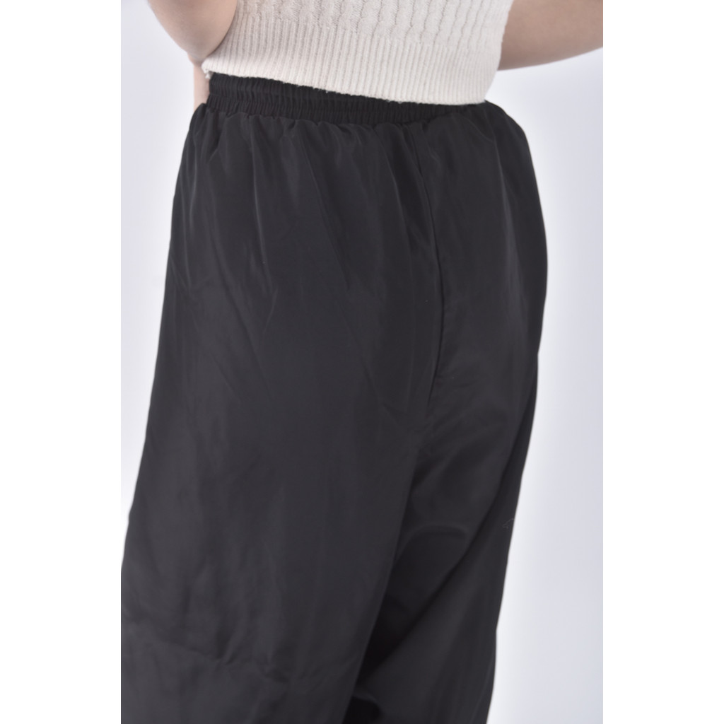 (4XL（含）以上) shein高腰質感黑色長褲二手衣, , large