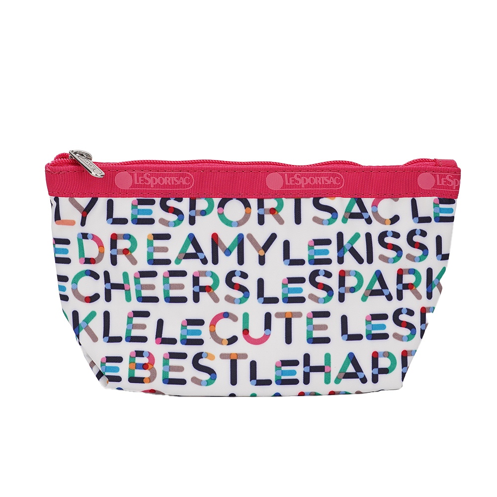 |快速出貨|Lesportsac Small Sloan Cosmetic 小型收納梯形化妝包-趣味字母, , large