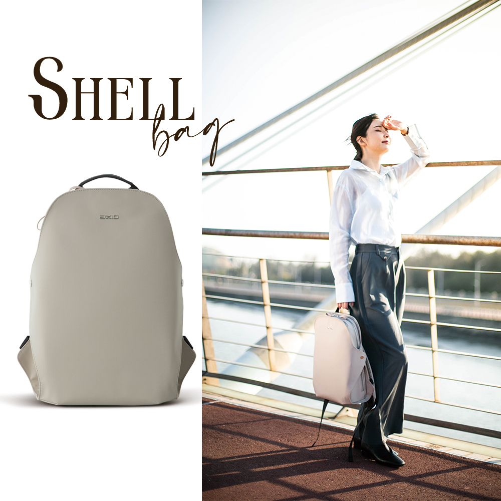 【AXIO】Shell Backpack 經典手作頂級貝殼包(Shell-BK)克拉米色, , large
