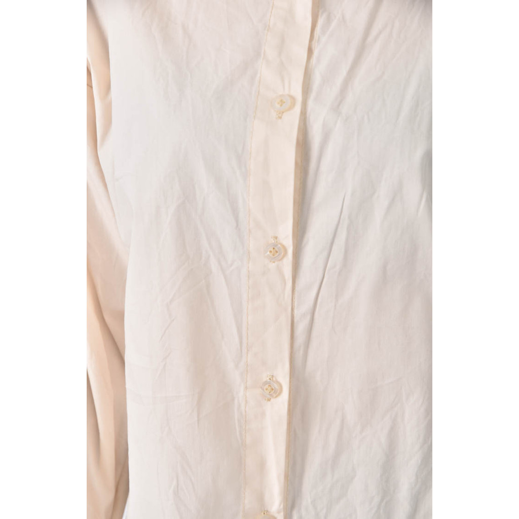 (XL) 排扣杏色長袖上衣二手衣, , large