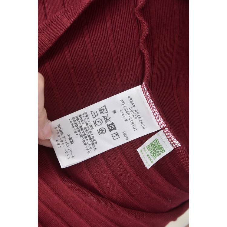 (S) urban research doors質感棉質純棉紅色短袖上衣二手衣, , large