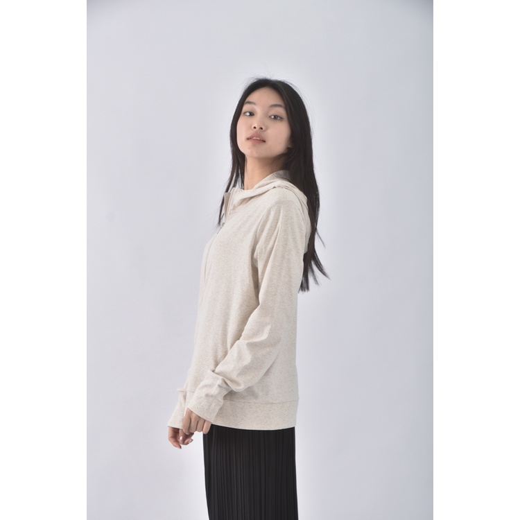 (L) lativ連帽白色外套二手衣, , large