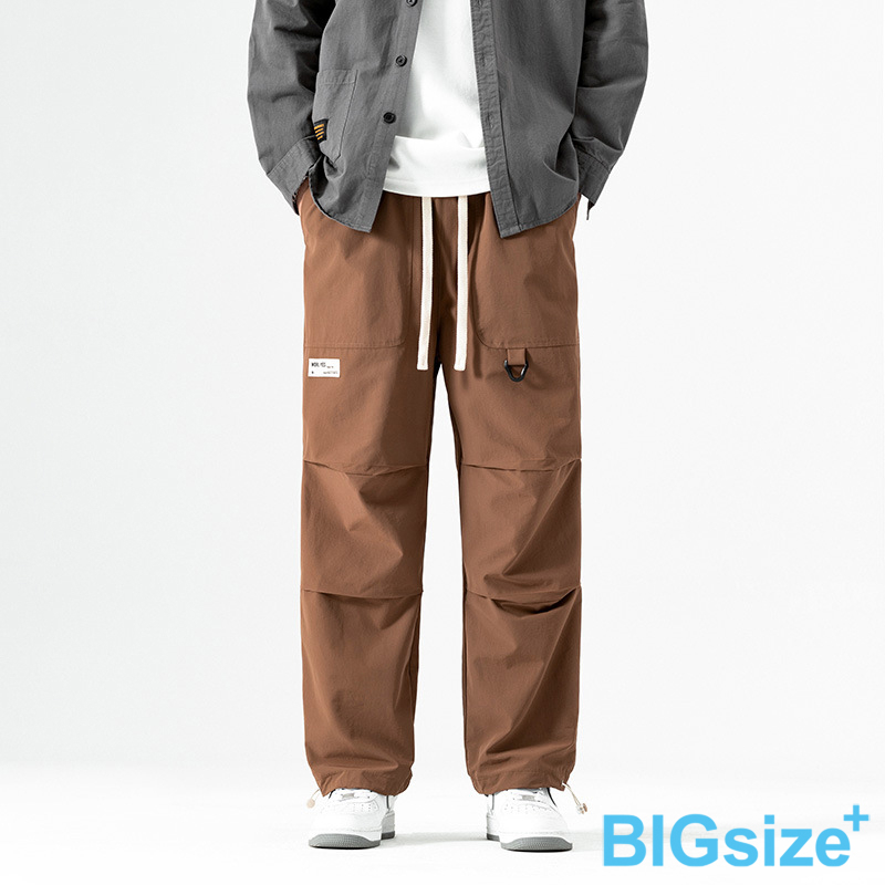 大尺碼-潮流墬感工裝褲-黑/棕/軍綠-0204172, , large