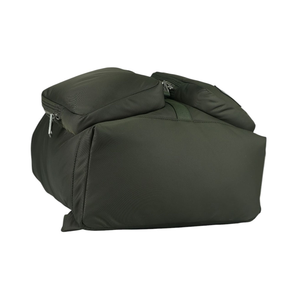 BURBERRY Rucksack 白色方形標誌中型軍旅後背包/暗土色, , large