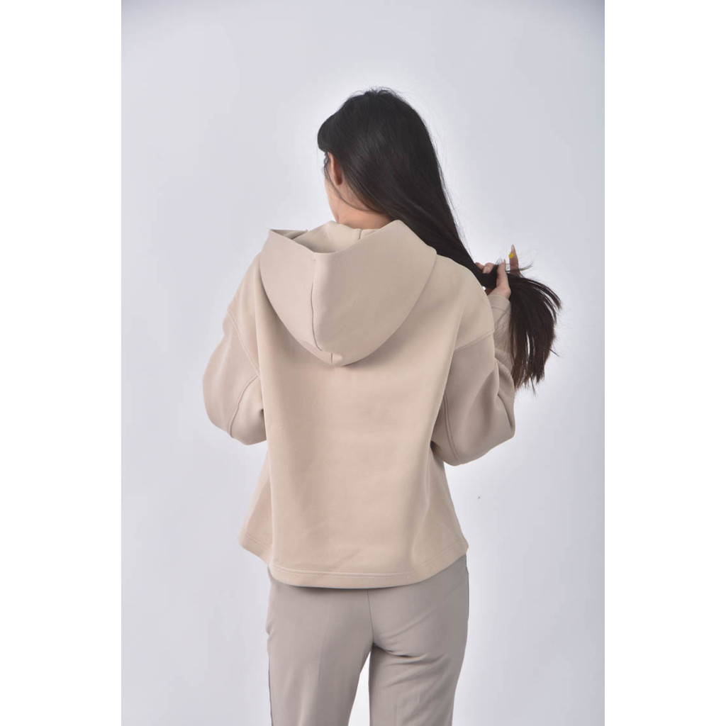 (M) uniqlo連帽杏色長袖上衣二手衣, , large