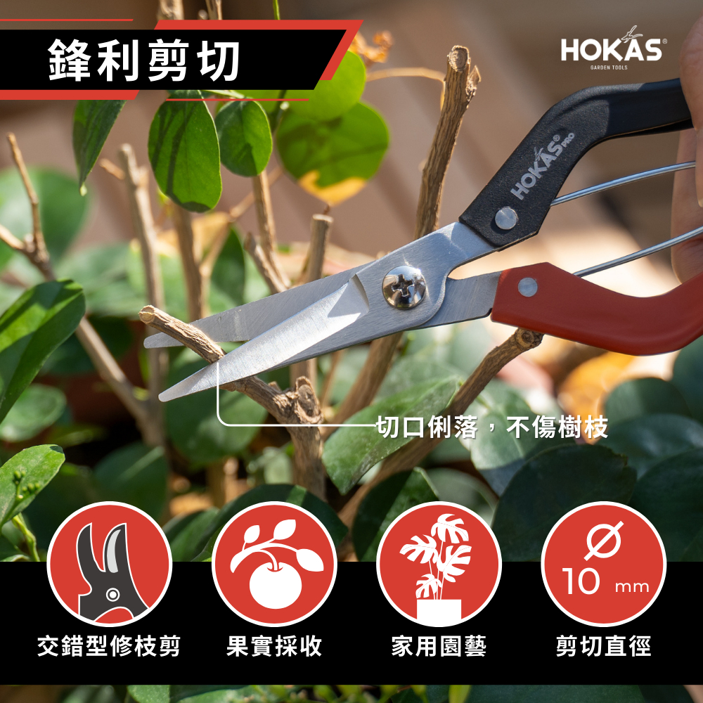 【HOKAS】專業芽切剪 園藝剪刀 修枝剪刀 園藝採果 花剪 切花 S535, , large