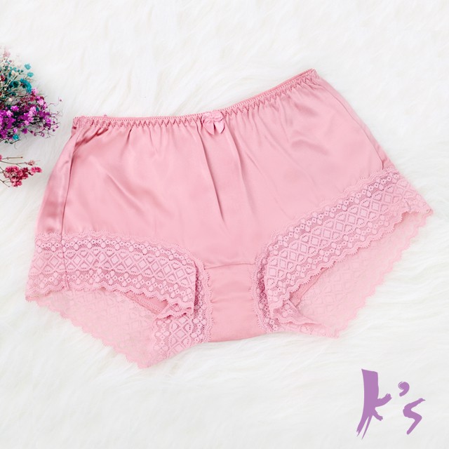 【K's凱恩絲】MIT透氣親膚四角平口專利蠶絲內褲-桔色, , large