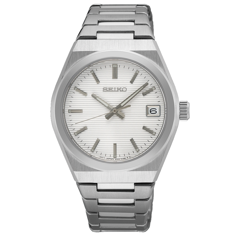 SEIKO 精工 CS 橫紋錶盤女錶-34mm SUR573P1/6N42-00N0S