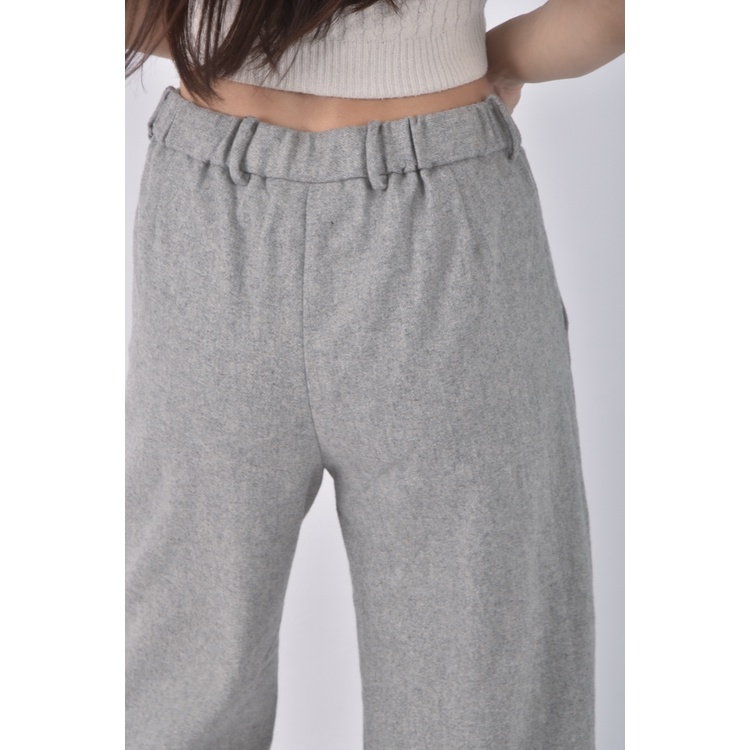 (M) giordano ladies高腰質感灰色長褲二手衣, , large